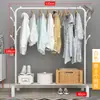 Tendedero de Ropa Plegable de Pie Simple para Balcón para Uso Doméstico, Barra para Ropa de Dormitorio, Perchero, Perchero