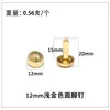 Clavos Redondos, Uñas Redondas de Burbuja, Clavos Dorados de Dos Patas, Clavos de Hongo de Dos Patas, Clavos de Dos Patas, Caja de Regalo, Clavos Decorativos Festivos de Cabeza Redonda