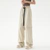 Pantalones de paracaidista rectos delgados de verano para exteriores para hombres y mujeres de calle alta de estilo americano, pantalones de protección solar de secado rápido para parejas