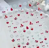 Adesivo de Unha Sol Coração com Borda Dourada Plano Versátil Estrela e Lua Padrão DIY Adesivo de Arte de Unha Joia Estilo Dh
