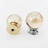 Nuevo tirador de pomo de bola de cristal color champán para cajón, gabinete, puerta de armario, mueble de vino, ferretería para muebles, venta al por mayor de fábrica