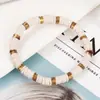 Pulsera de Arcilla Blanda Multicolor Versátil de Moda Joyería para Mujer Casual Vacaciones Playa Transfronteriza Europea y Americana Joyería Hecha a Mano al por Mayor