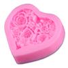 Molde de Silicone Coração de Rosa Amor Bolo de Açúcar Chocolate Argila Ultra Leve Ferramentas de Confeitaria DIY