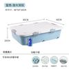 Caja de almacenamiento para cama, caja de almacenamiento para el hogar con ruedas planas, tipo cajón, para ropa, colcha, acabado de plástico