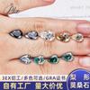 Joyería Henglilai: Moissanita en forma de pera de 4 x 6 a 7 x 11 mm, moissanita amarilla, azul y verde, diamante desnudo, accesorios Yiwu