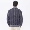 Suéter de punto para hombre con cuello alto, media cremallera y patrón texturizado, diseño retro estilo japonés, adecuado para primavera, otoño e invierno, con una estética "old money"