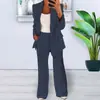 Primavera y Otoño 2026 Estilo Nuevo Moda Europea y Americana Color Sólido Ajuste Delgado Cárdigan Chaqueta Traje de Temperamento Conjunto de Traje para Mujer