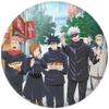 Hechizo de regreso a la guerra Rigu Yumi Insignia de hojalata Sombra de jade azul Volver a la serie circundante Llavero de espejo