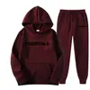 Nuevo conjunto de sudadera con capucha estilo americano con estampado de letras, casual y versátil, marca de moda, sudadera y pantalones de chándal holgados, unisex