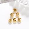 Cobre banhado a ouro 18K real meia lua saco fivela Crescent C fivela abóbora pulseira posicionamento talão acabamento fivela diy acessórios atacado