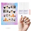 24 Peças de Unhas Postiças Usáveis para Adultos Produtos Acabados Transfronteiriços Patches de Manicure de Alta Qualidade Manicure Amêndoa Removível Atacado