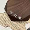 Borboleta Micro-incrustado Zircon Pingente de Furo Único Suéter de Lã Feminino Suéter de Malha Pingente de Pescoço Acessórios de Colar Banhado a Cobre