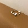 Ins blogger mismo estilo patrón de martillo encantador anillo abierto nicho anillo de temperamento retro femenino 2023 nuevo pulsera