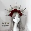 Pacote de material Lolita DIY Adereços de foto feitos à mão Coroa de Sol Coroa Barroca Bronze Retro Acessórios
