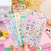 Pegatinas Láser de Dibujos Animados Capibara Niños Scrapbooking DIY Sin Cortar Pegatinas Decorativas Guardería Pequeños Regalos