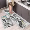 Tapete de cocina desechable estilo vintage, tapete simple antideslizante para el hogar, tapete suave de baja altura para entrada, absorbente de aceite y repelente al agua de tierra de diatomeas