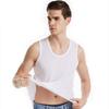 Regata Masculina Elástica, Confortável e Respirável, Camiseta sem Mangas em Malha com Alças Largas, Roupa Íntima em U Macia e Não Apertada