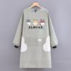 Nuevo mono de algodón puro, delantal para limpiarse las manos, ropa de trabajo de estilo coreano, transpirable, para cocina, hogar, para hombres y mujeres, estampado