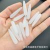 Cor de jade falso furo longo gota de água grampo de cabelo lua estilo antigo grampo de cabelo brincos acessórios de joias DIY material
