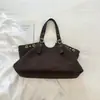 Bolsa Casual Retro Esmerilada para Mujer 2026 Nueva de Gran Capacidad para el Trabajo Bolso de Hombro Moda Bolso de Mano Sencillo