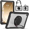 Nova Capa Protetora Transparente de TPU Anti-queda para Samsung Tab A9 A9 Plus Pulseira Suporte Giratório Capa Plana
