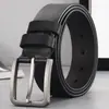 Cinturón de Cuero Vintage para Hombre con Hebilla de Pin, Cinturón de Cintura de Aleación con Hebilla de Moda Casual de Negocios de Comercio Exterior Estilo Japonés, Entrega Directa de Fábrica