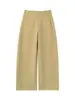 Calça Social Feminina Simples Estilo Old Money de Cintura Alta e Perna Larga, Nova Outono 2026 Calça Casual Solta na Moda