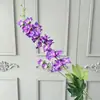 Delfínio de 2 Ramos Decoração de Casamento Flores Artificiais Flores Artificiais Violeta Jacinto Casamento Arranjo de Flores para Teto Alto Decoração Suave Materiais Florais