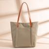 Bolso de mano ligero de tela Oxford, bolso grande de nailon estilo coreano de gran capacidad, bolso de hombro de lona sencillo para mujer