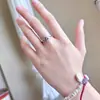 Anillo de Bola de Plata de Ley S925 Shenzhen para Mujer, Anillo Abierto de Perla Redonda Exquisita, Anillo de Personalidad Simple de Moda Versátil