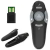 Caneta de Virar Página para PPT Sem Fio 2.4g Caneta Chicote Laser Eletrônica USB Demonstrador Laser Caneta de Virar Página com Projeção
