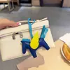H casa costurado à mão alta qualidade pele de ovelha Anjo Pégaso bolsa pingente fofo feminino bolsa de mão ornamentos chaveiro de carro