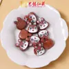 Accesorios de Conejo Pintado de Palo de Rosa Joyería de Calabaza DIY Colgante Nube Trasera Caricatura Conejo del Zodiaco Accesorios de Cuentas de Conejo