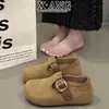 Zapatos tipo Birkenstock de ante de vaca con ajuste completo y suelas ultrasuaves que no cansan los pies, Mocasines y Zapatos de Conducir para Mujer
