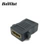 Adaptador HDMI fêmea-para-fêmea pode ser fixado ao painel HDMI com orelhas através da cabeça com orifícios de parafuso HDMI fêmea