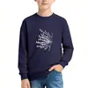 Sudadera Casual de Marca Popular y de Moda para Niños, Estilo Americano Elegante con Estampado de Letras, Manga Larga, Cuello Redondo, Chaqueta de Primavera Transfronteriza