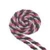 Fornecimento Exclusivo Transfronteiriço 10m em Estoque Corda de Algodão Colorida de Três Fios 6mm Corda Torcida para Macramê Corda de Cor Mista para Artesanato DIY