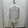 Para Comércio Exterior Transfronteiriço Europeu e Americano Roupas Femininas Aliexpress Mais Vendidas Outono Simples Versátil Popeline Laço Cor Sólida Camisa
