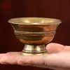 Taza de Suministro de Agua Xizang Artículos Budistas para el Hogar Taza Sagrada de Agua Pre-Buda Cuenco de Suministro de Agua Antiguo de Cobre para el Hogar para Vino