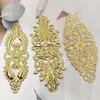 Accesorios DIY tira grande hueca 80 mm material para accesorios de novia hechos a mano pasador pieza de flor de hierro