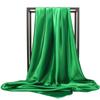 Pañuelo cuadrado grande de color sólido 90cm pañuelo casual malayo pañuelo de regalo de seda artificial chal monocromático pañuelo barato al por mayor