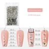 Atacado de fábrica Guomao strass diy Branco AB cor mágica diamante plano A diamante broca de unha joia celular Furador de concha