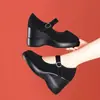 Zapatos de Tacón de Cuña para Mujer con Suelas Gruesas, Nuevo Modelo Otoño 2026, Zapatos Cómodos de Tela con Suela Suave para Mujeres de Mediana Edad y Mayores, Adecuados para Madres y Trabajo en Hoteles
