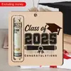 Nuevo Regalo Temporada de Graduación 2025 Billetera de Madera Diseño de Patrón de Birrete de Graduación Fiesta de Graduación Decoraciones para Fiesta