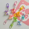 Chaveiro Pingente Pequena Flor Borboleta de Resina Acessórios DIY para Bolsas, Ganchos Pequenos de Porta, Mochilas, Decorações de Fones de Ouvido, Pequenos Presentes