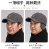 Gorra de Béisbol Cálida de Otoño e Invierno para Hombres de Mediana Edad y Personas Mayores, Gorra con Visera Gruesa y Cálida para Proteger los Oídos, Sombrero Cortavientos para Hombres Mayores para Exteriores