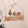 Novas Decorações de Natal, Placas de Letras de Madeira, Penduradores de Porta, Penduradores de Parede, Placas de Boas-Vindas para Lojas, Enfeites Pendurados Pintados