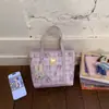 Doce 2026 Primavera Nova Moda Desenho Animado Bolsa de Mão Bolsa de Ombro Fofa Bolsa Transversal Xadrez Bolsa Feminina