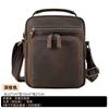 Nueva Bolsa Bandolera de un Solo Hombro para Hombre de Piel de Vaca de Primera Capa para Hombre Casual Retro de Gran Capacidad de Cuero Genuino Bolsa para Hombre Suministro Transfronterizo