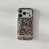 Bolsa de Tambor de Camada Dupla Estampa de Leopardo Tigre Aplicável Case para iPhone18promax Apple 17 Personalidade 16 Explosivo 15 Borda Arredondada
